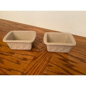 2 Vintage Romertopf By Reco Natures Oven ceramic glazed Terracotta loaf pan